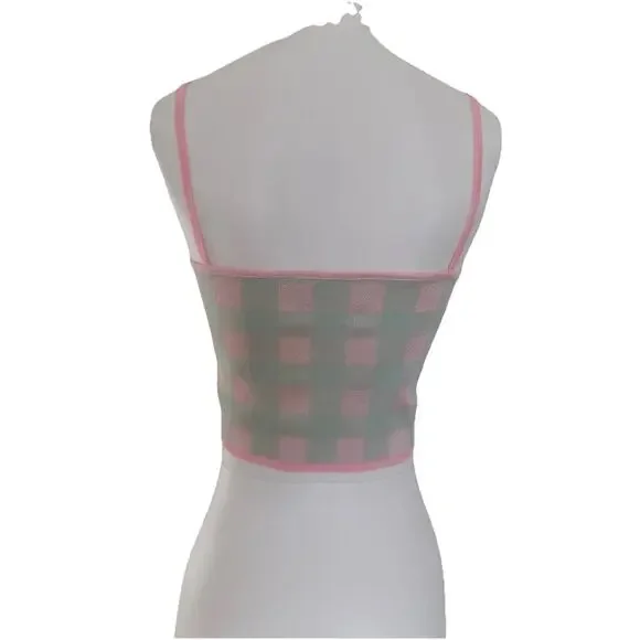 Zara cropped camisole cami tank knit top size Medium - Picture 3 of 8